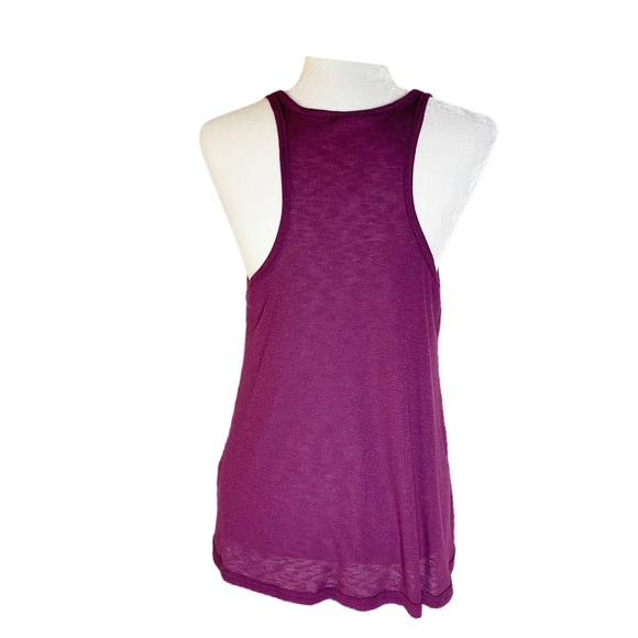 FREE PEOPLE Ribbed Purple Tank Top Size Medium - Picture 2 of 8